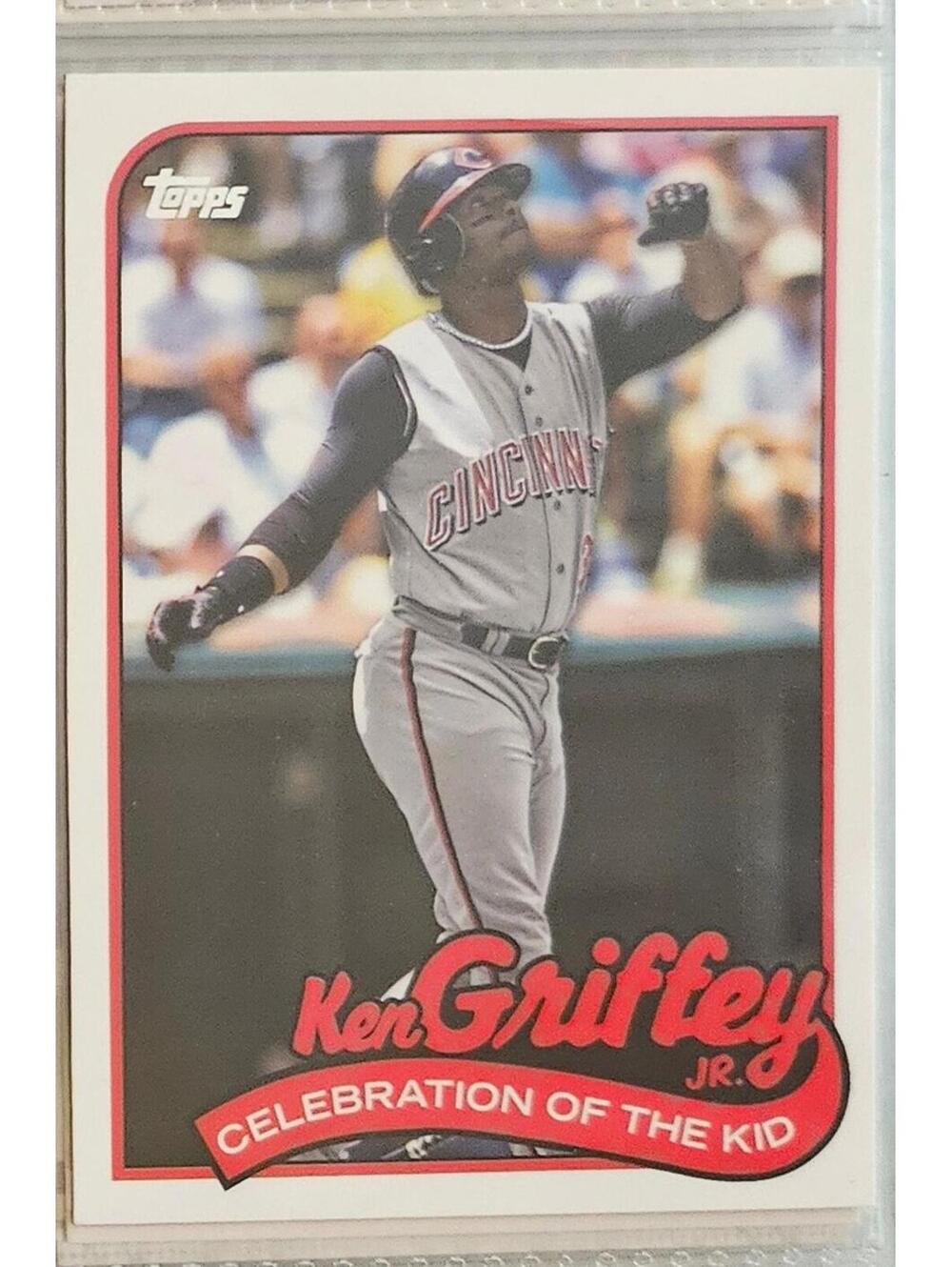 2024 Topps 1989 insert KID-20 Ken Griffey Jr Cincinnati Reds Celebration Kid